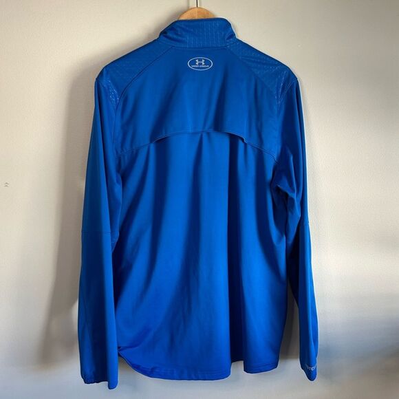 Under Armour Blue ColdGear Full Zip Fitted Jacket Size Men's XL - Picture 5 of 5